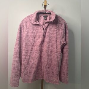 Eddie Bauer Textured Pink/Purple Pullover